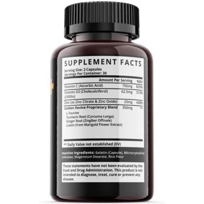 Golden Revive Plus Supplement Facts, Don't Waste Money READ This